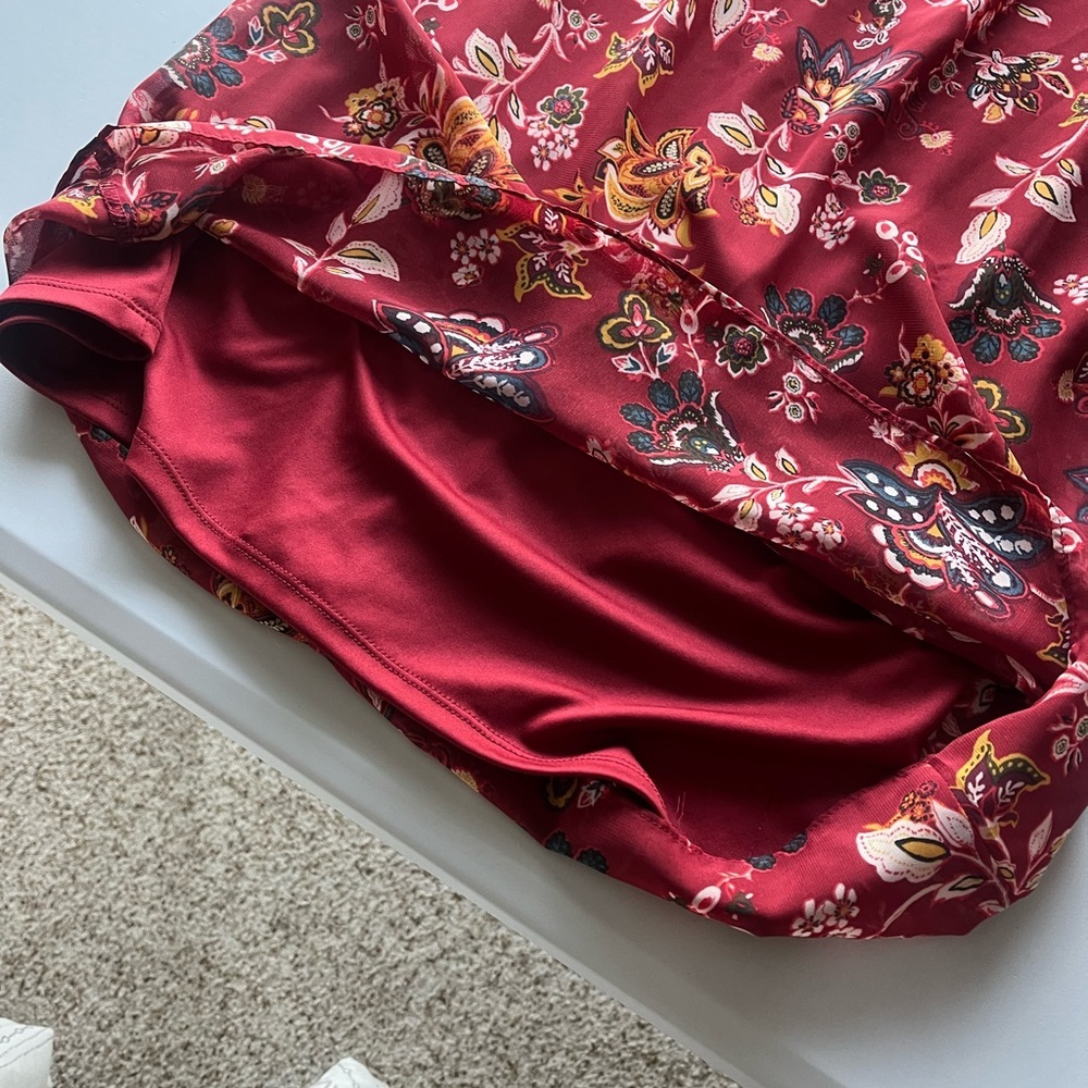 A. Byer Red and White Ruffled Off-the-Shoulder Sundress - Picture 5 of 9